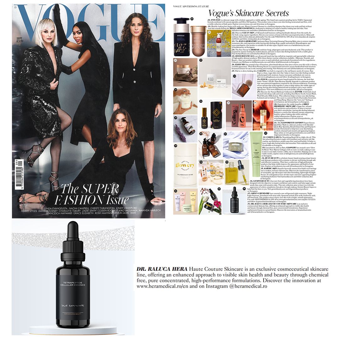 Apariție în numărul britanic Vogue din Septembrie 2023