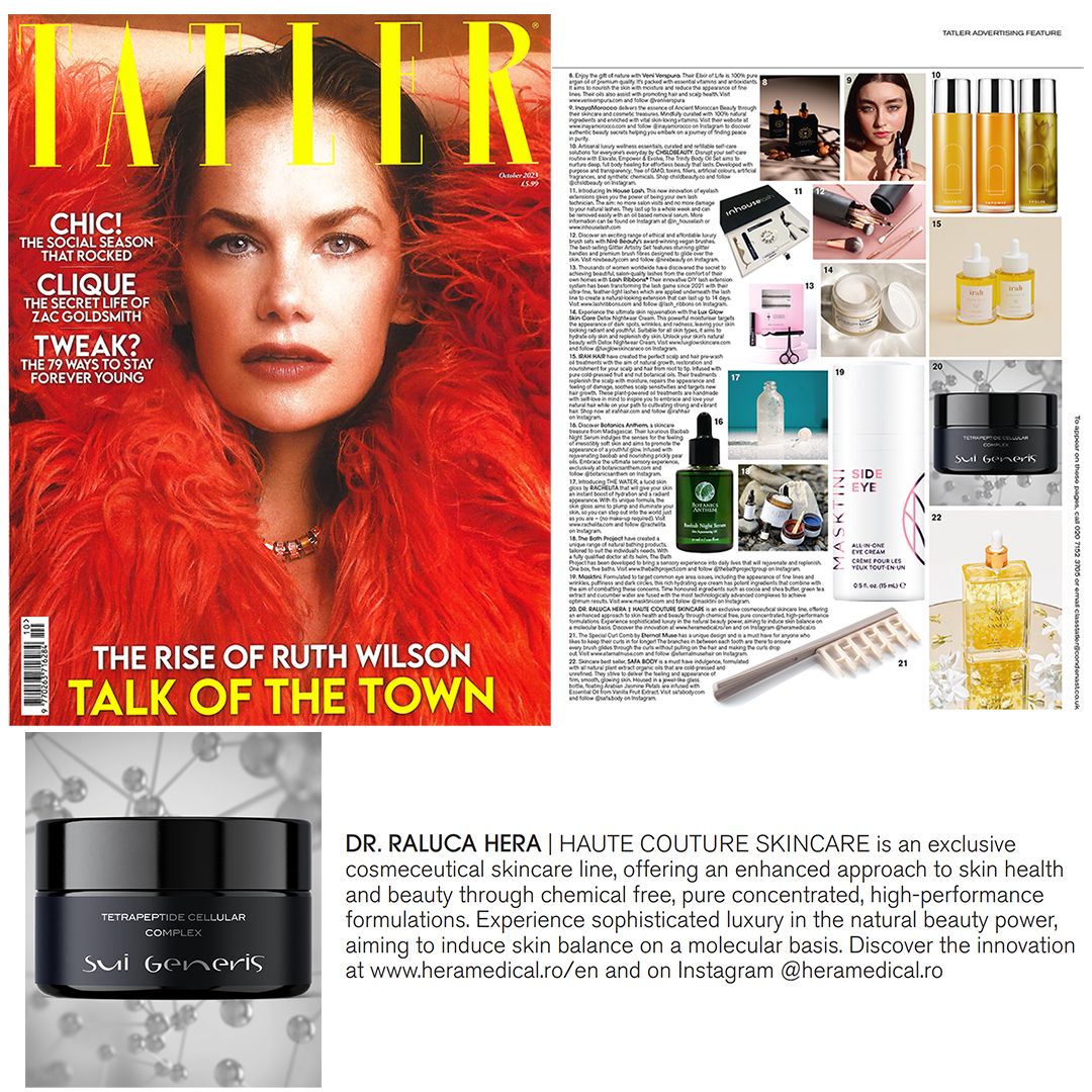 Apariție în numărul Tatler din Octombrie 2023