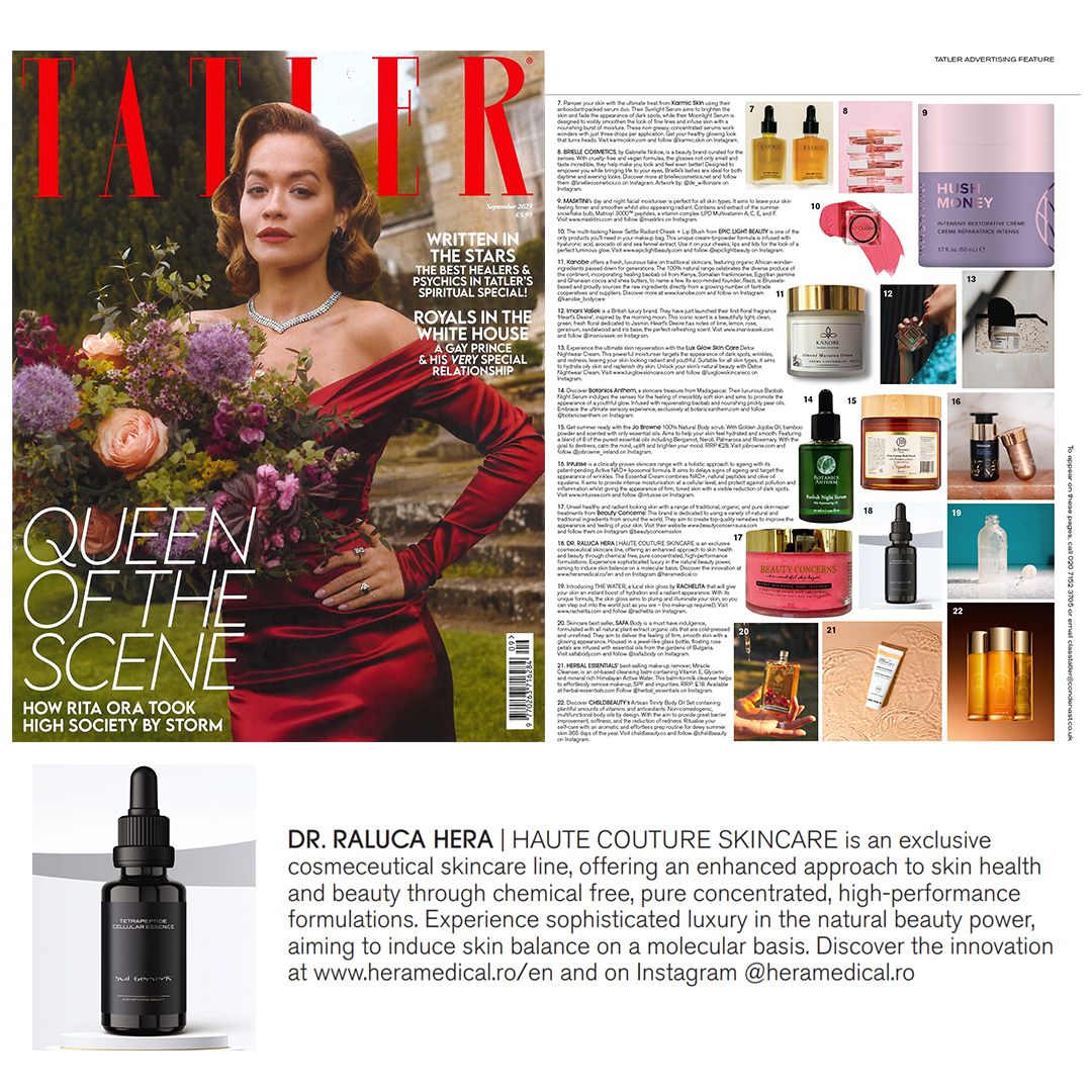 Apariție în numărul Tatler din Septembrie 2023