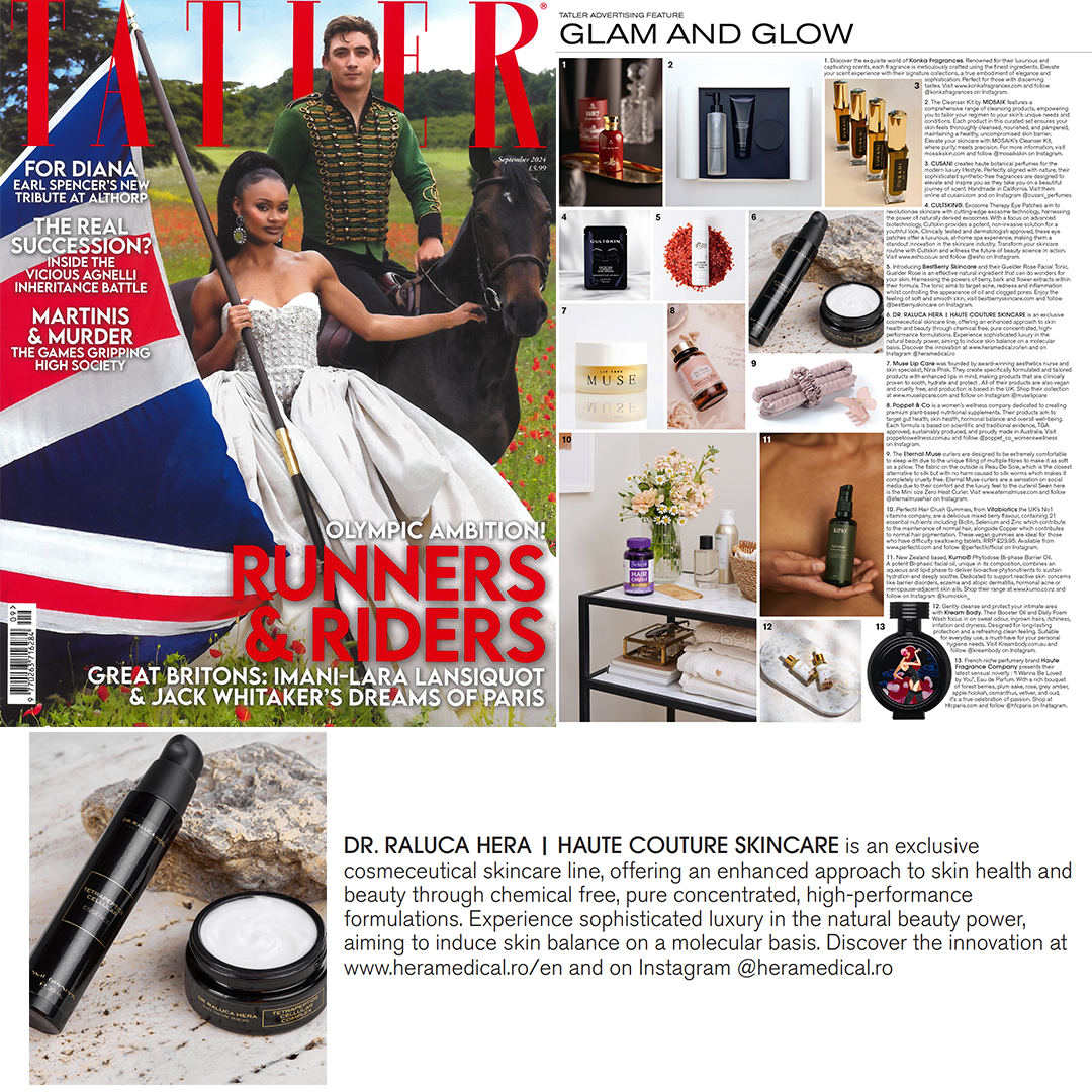 Apariție în numărul Tatler din Septembrie 2024