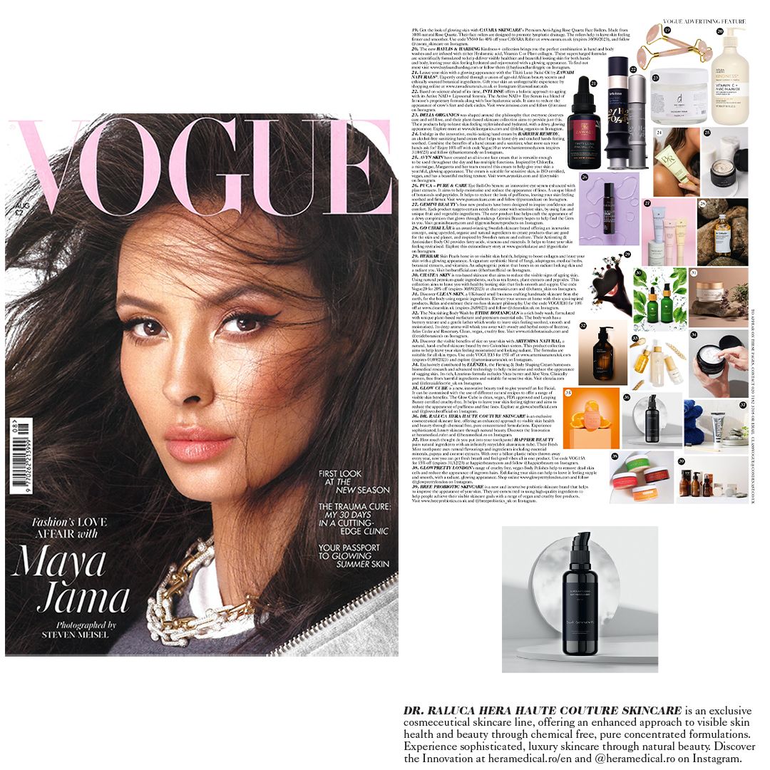 Apariție în numărul Vogue britanic din august 2023