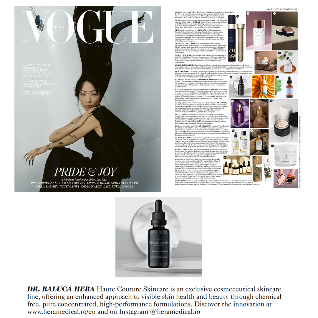 Apariție în numărul Vogue britanic din iulie 2023