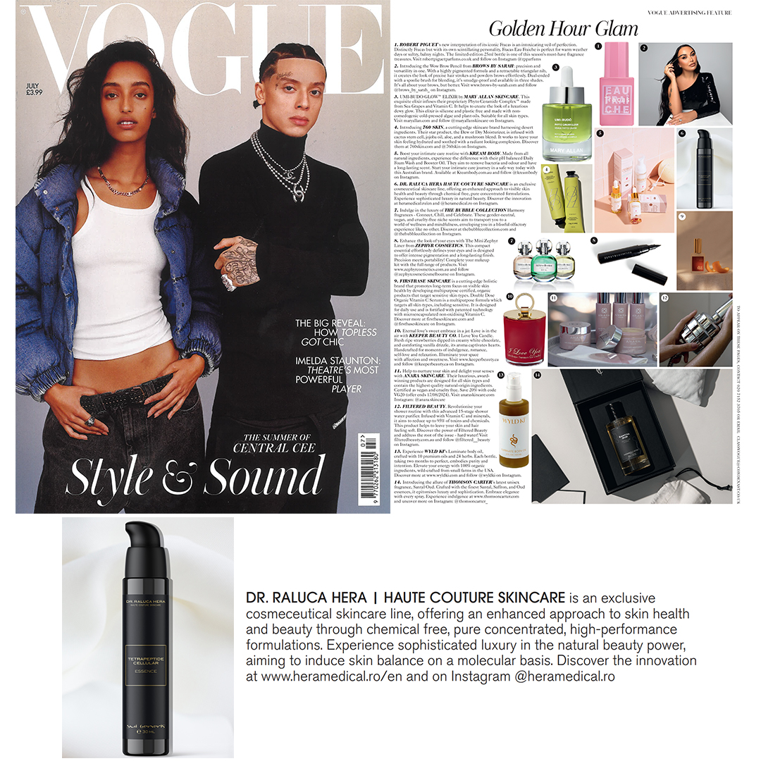 Apariție în numărul Vogue britanic din Iulie 2024