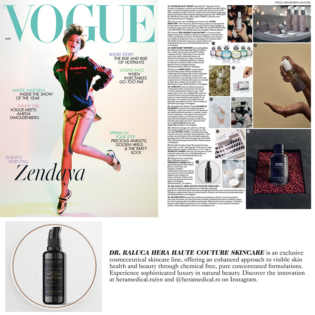 Apariție în numărul Vogue britanic din Mai 2024